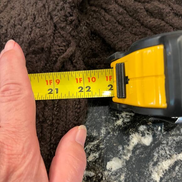 CAbi Brown Repose Chunky Knit Cape Open Cardigan Sweater #3702 - SIZE XS/S - Picture 8 of 10